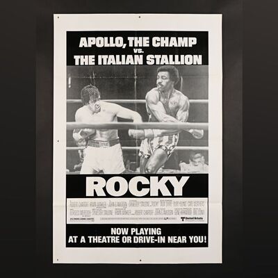 Lot #312 - ROCKY (1976) - David Frangioni Collection: US One-Sheet - Drive-In Style, 1976