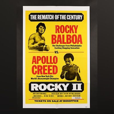 Lot #313 - ROCKY II (1979) - David Frangioni Collection: US One-Sheet - Rematch Style, 1979