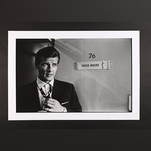 Lot #315 - THE SAINT (T.V. SERIES, 1962-1969) - On Set Photo of Roger Moore Limited Edition Print by Frank Herrmann