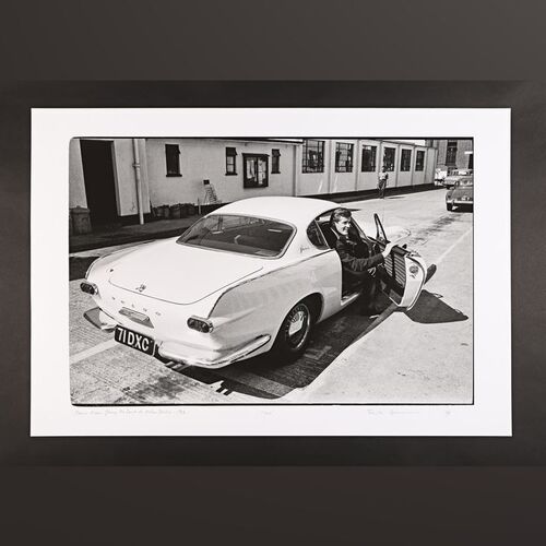Lot #316 - THE SAINT (T.V. SERIES, 1962-1969) - On Set Photo of Roger Moore in Volvo Car Limited Edition Print by Frank Herrmann