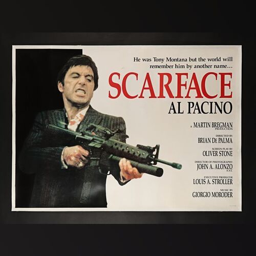Lot #319 - SCARFACE (1983) - David Frangioni Collection: Italian Commercial Poster - Linen-Backed, 1983