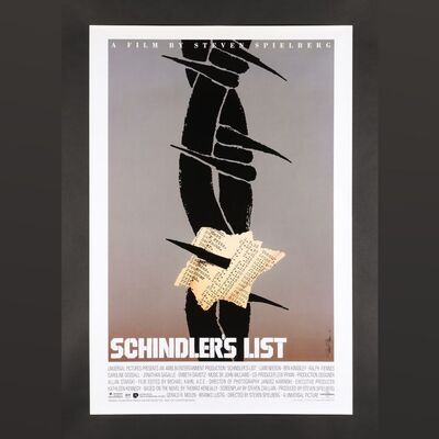 Lot #320 - SCHINDLER'S LIST (1993) - David Frangioni Collection: US One-Sheet'Saul Bass' Artwork, 1993