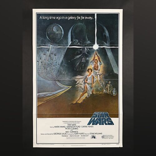 Lot #337 - STAR WARS: A NEW HOPE (1977) - US One-Sheet - Style A First Printing, 1977