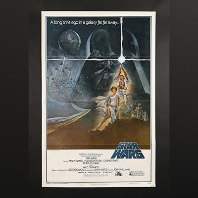 Lot #337 - STAR WARS: A NEW HOPE (1977) - US One-Sheet - Style A First Printing, 1977