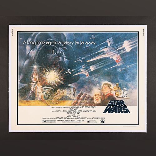 Lot #340 - STAR WARS: A NEW HOPE (1977) - US Half-Sheet - Linen-Backed, 1977
