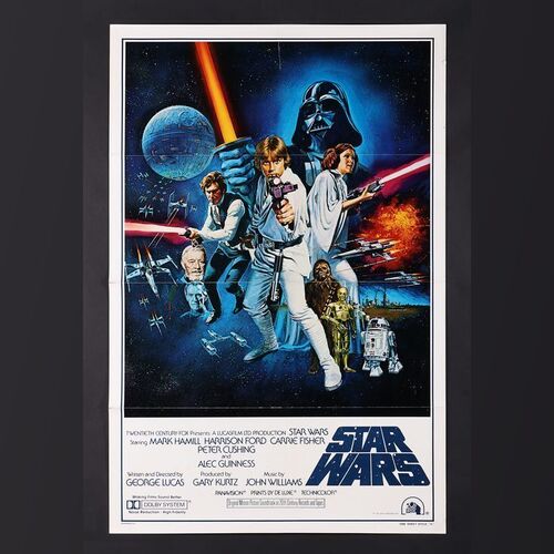 Lot #342 - STAR WARS: A NEW HOPE (1977) - US One-Sheet - Style C, 1977