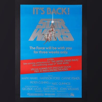 Lot #343 - STAR WARS: A NEW HOPE (1977) - US One-Sheet, 1979