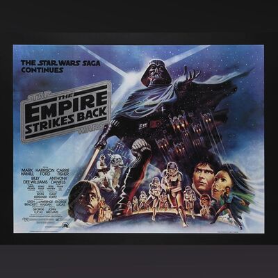 Lot #348 - STAR WARS: THE EMPIRE STRIKES BACK (1980) - UK Quad, 1980