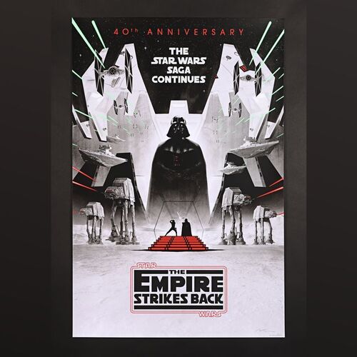 Lot #353 - STAR WARS: THE EMPIRE STRIKES BACK (1980) - Two Signed and Hand-Numbered Limited Edition 40th Anniversary Vice Press and Bottleneck Gallery Variant Prints by Matt Ferguson, 2020