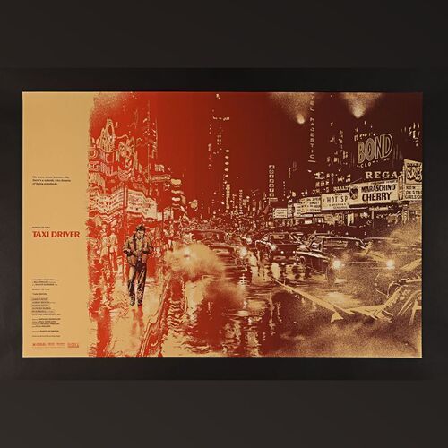 Lot #362 - TAXI DRIVER (1976) - Hand-Numbered Limited Edition Mondo Print by Martin Ansin, 2013