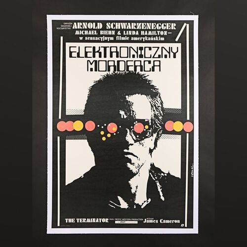 Lot #364 - TERMINATOR (1984) - Polish One-Sheet - Linen Backed, 1987 (First Release)
