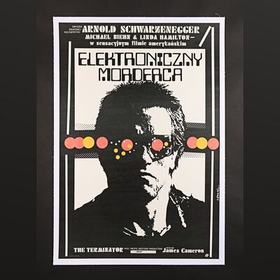 Lot #364 - TERMINATOR (1984) - Polish One-Sheet - Linen Backed, 1987 (First Release)