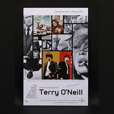 Lot #366 - TERRY O'NEILL EXHIBITION - Terry O'Neill Signed Limited Edition Exhibition Poster