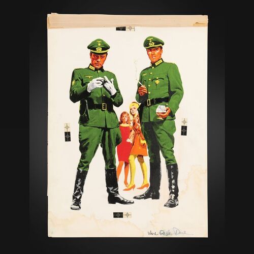 Lot #385 - WHERE EAGLES DARE (1968) - David Frangioni Collection: Photo Mockup on Artboard for Insert and Three Sheet Layout, 1968