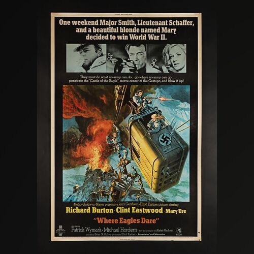 Lot #390 - WHERE EAGLES DARE (1968) - US 40 x 60, 1968