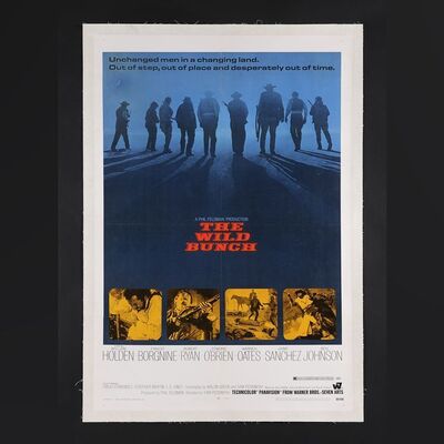Lot #393 - THE WILD BUNCH (1969) - UK Quad - Linen-Backed, 1969
