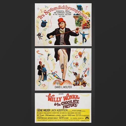 Lot #395 - WILLY WONKA AND THE CHOCOLATE FACTORY (1971) - Australian Three-Sheet, 1971