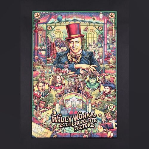 Lot #396 - WILLY WONKA AND THE CHOCOLATE FACTORY (1971) - Dark Hall Mansion Archive: Hand-Numbered Limited Edition Variant Print by Ise Ananphada, 2017