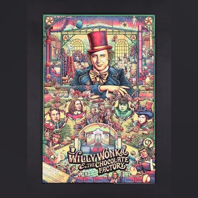 Lot #396 - WILLY WONKA AND THE CHOCOLATE FACTORY (1971) - Dark Hall Mansion Archive: Hand-Numbered Limited Edition Variant Print by Ise Ananphada, 2017