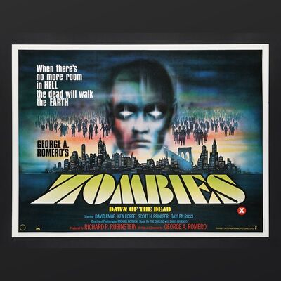 Lot #399 - ZOMBIES: DAWN OF THE DEAD (1978) - UK Quad, 1978