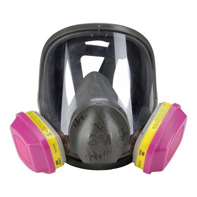 Lot #65 - Aaron Paul-Autographed Jesse Pinkman Seasons 3 and 4 3M Gas Mask ### BREAKING BAD (T.V. SERIES, 2008-2013)