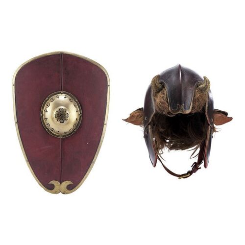 Lot #80 - Faun Helmet with Appliances and Shield ### THE CHRONICLES OF NARNIA: THE LION, THE WITCH AND THE WARDROBE (2005)/CHRONICLES OF NARNIA: PRINCE CASPIAN (2008)