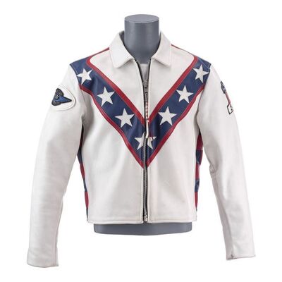 Lot #93 - Evel Knievel's Stars-and-Stripes Leather Jacket ### EVEL KNIEVEL