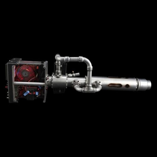 Lot #111 - Dr. Jillian "Holtz" Holtzmann's (Kate McKinnon) Screen-Matched Light-Up First Iteration Proton Thrower ### GHOSTBUSTERS (2016)