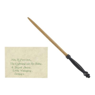 Lot #129 - Harry Potter's (Daniel Radcliffe) Hogwarts Acceptance Letter Envelope with Promotional Wand ### HARRY POTTER AND THE SORCERER'S STONE (2001)