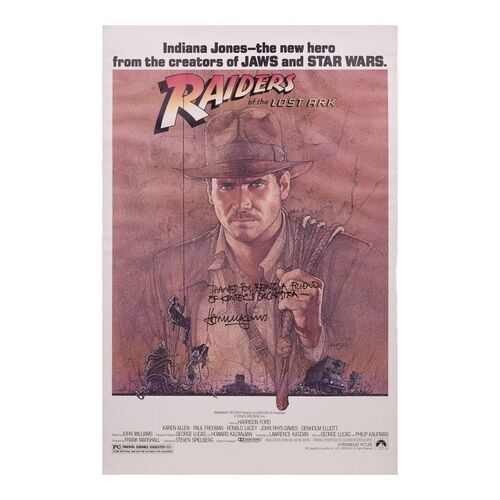 Lot #153 - Harrison Ford-Autographed Mounted US One-Sheet Poster ### INDIANA JONES AND THE RAIDERS OF THE LOST ARK (1981)