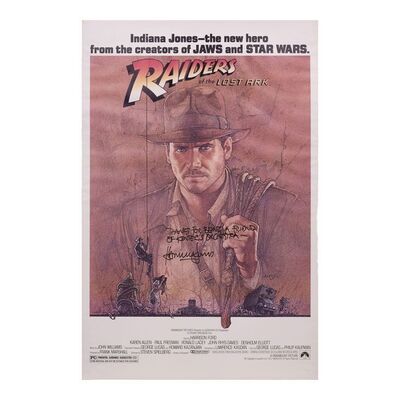 Lot #153 - Harrison Ford-Autographed Mounted US One-Sheet Poster ### INDIANA JONES AND THE RAIDERS OF THE LOST ARK (1981)