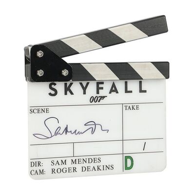 Lot #166 - Sam Mendes-Autographed Insert Clapperboard ### JAMES BOND: SKYFALL (2012)