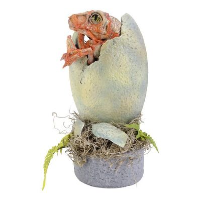 Lot #174 - Production-Made Baby Velociraptor Puppet and Egg ### JURASSIC PARK (1993)