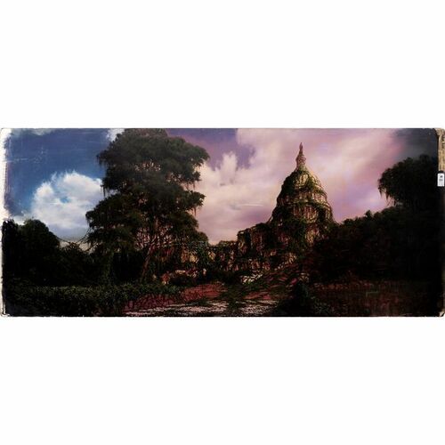 Lot #204 - Hand-Painted Matthew Yuricich Capitol Building Matte Painting ### LOGAN'S RUN (1976)