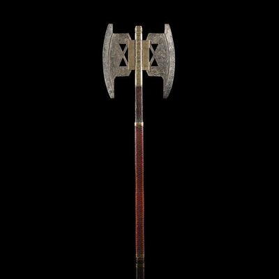 Lot #205 - Gimli's (John Rhys-Davies) Double-headed Axe ### THE LORD OF THE RINGS TRILOGY (2001-2003)
