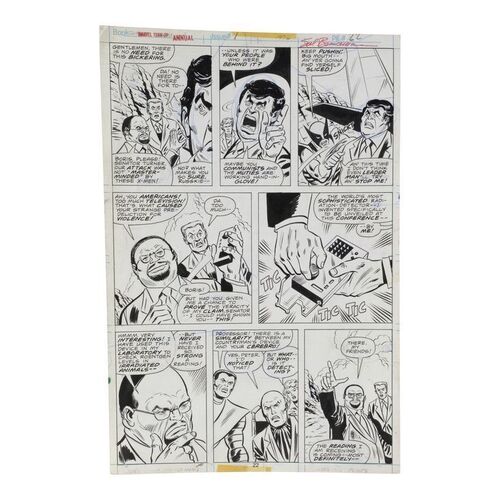 Lot #214 - Marvel Team-Up Annual No. 1 P. 22 by Sal Buscema and Mike Esposito ### MARVEL COMICS