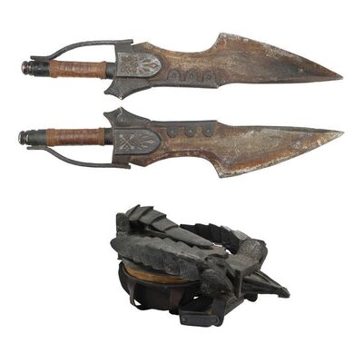 Lot #247 - Natalie Artemis' (Milla Jovovich) Slinger and Dual Swords ### MONSTER HUNTER (2020)