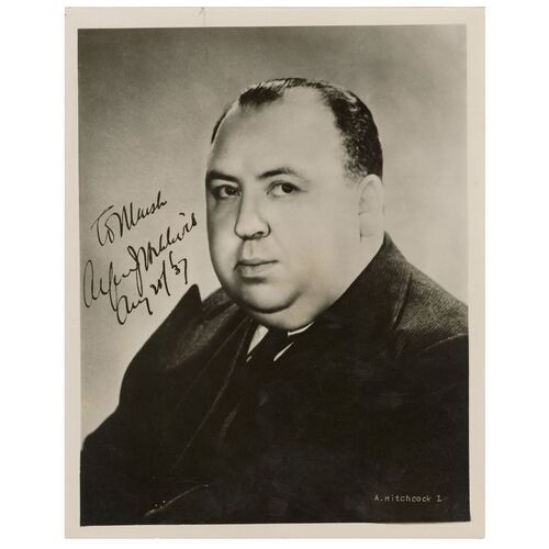 Lot #262 - Alfred Hitchcock-Autographed Portrait Photograph ### ALFRED HITCHCOCK
