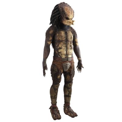 Lot #274 - Classic Predator's (Derek Mears) Screen-Matched Bio-Mask and Distressed Costume with Decapitated Head ### PREDATORS (2010)