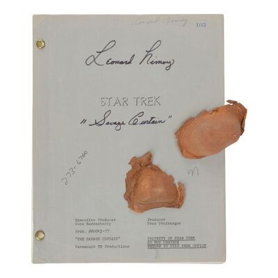 Lot #340 - Leonard Nimoy's Autographed, Annotated Personal "The Savage Curtain" Script with Abraham Lincoln's (Lee Bergere) Makeup Appliances ### STAR TREK: THE ORIGINAL SERIES (1966-1969)