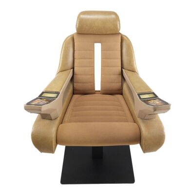 Star trek captain picard in command chair sold