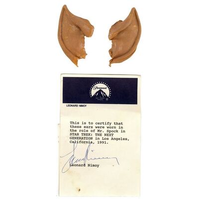 Lot #350 - Spock's (Leonard Nimoy) "Unification I" and "Unification II" Ear Appliances ### STAR TREK: THE NEXT GENERATION (1987-1994)