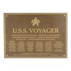 Lot #353 - Back-Up USS Voyager Dedication Plaque ### STAR TREK: VOYAGER (1995-2001)