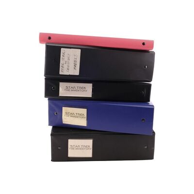 Lot #357 - Set of "Star Trek The Inventory" Production Binders ### STAR TREK FRANCHISE (1966-PRESENT)
