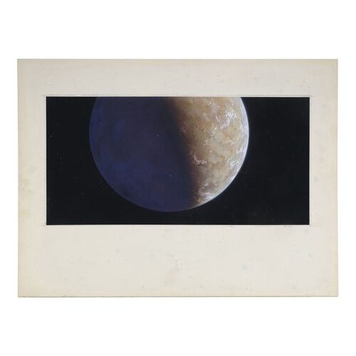 Lot #383 - Hand-Painted Ralph McQuarrie Alderaan Matte Painting Prelim ### STAR WARS: A NEW HOPE (1977)