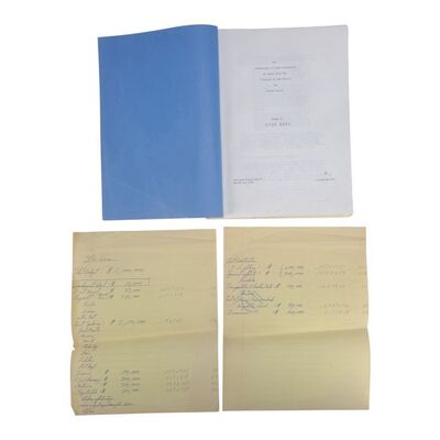 Lot #387 - Charles Lippincott Collection: Revised Fourth Draft Script with Handwritten Budget Notes ### STAR WARS: A NEW HOPE (1977)