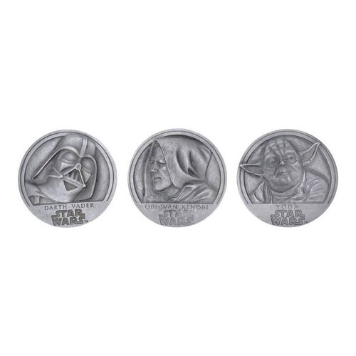 Lot #404 - William Plumb Collection: Lawrence Noble-Signed Pewter Medallion Set ### STAR WARS: ORIGINAL TRILOGY (1977-1983)