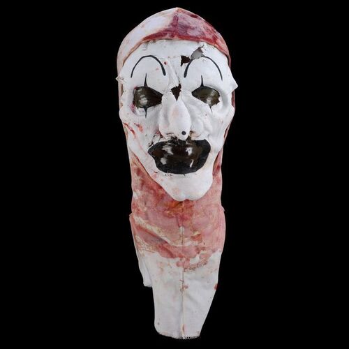 Lot #434 - Art the Clown's (David Howard Thornton) Bloodied Hood and Facial Appliance ### TERRIFIER 2 (2022)