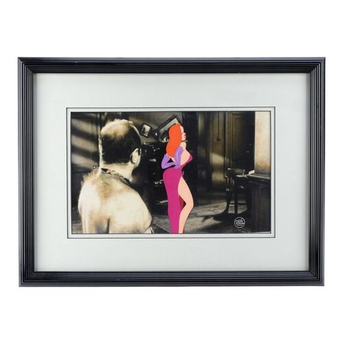 Lot #457 - Framed Hand-Painted Jessica Rabbit (Kathleen Turner) Animation Cel ### WHO FRAMED ROGER RABBIT (1988)