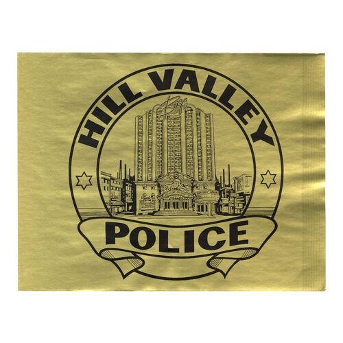 Lot #490 - Production-Made Alternate Timeline Hill Valley Police Decal ### BACK TO THE FUTURE PART II (1989)